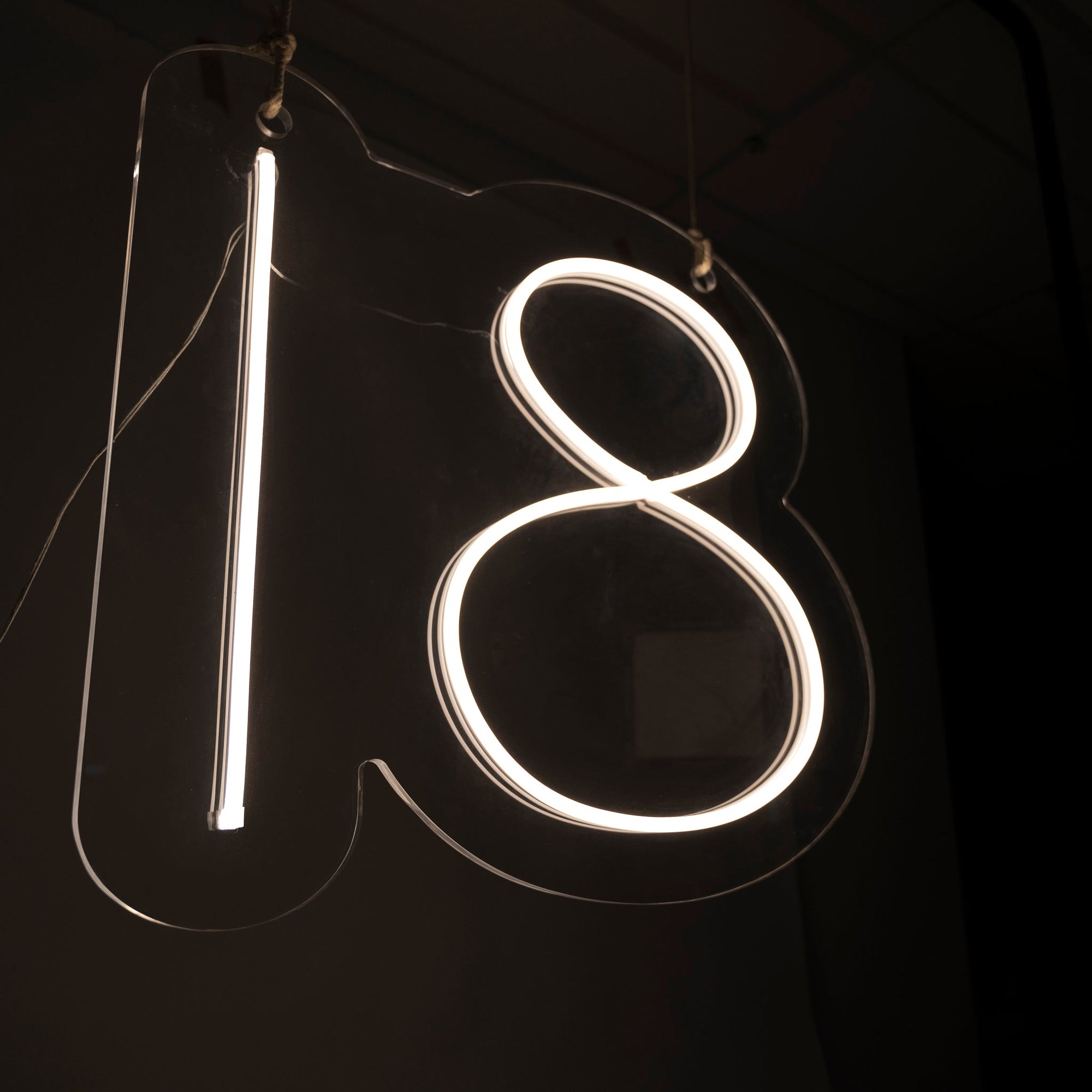 18 Neon Sign - Birthday Neon Sign Hire Brisbane