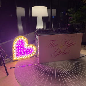 3D Heart Bulbed - Event Hire Brisbane