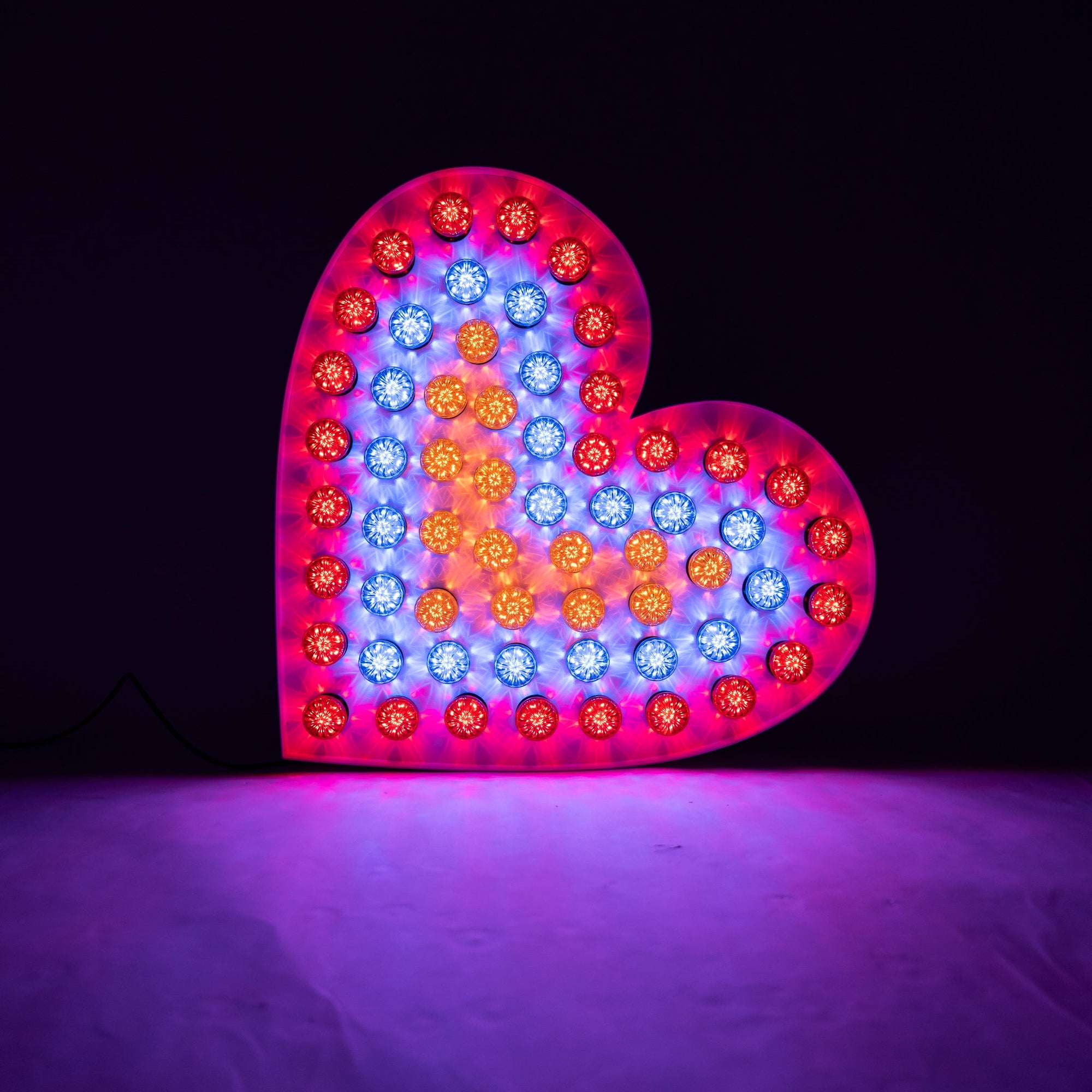 3D Heart Bulbed - Event Hire Brisbane