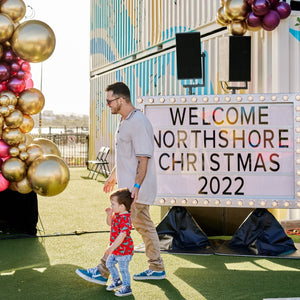 Welcome Northshore Christmas 2022 Vintage Lightbox