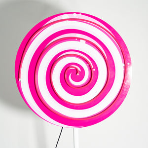 GIANT Pink Lollipop Neon