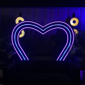 GIANT Heart Pixel Neon