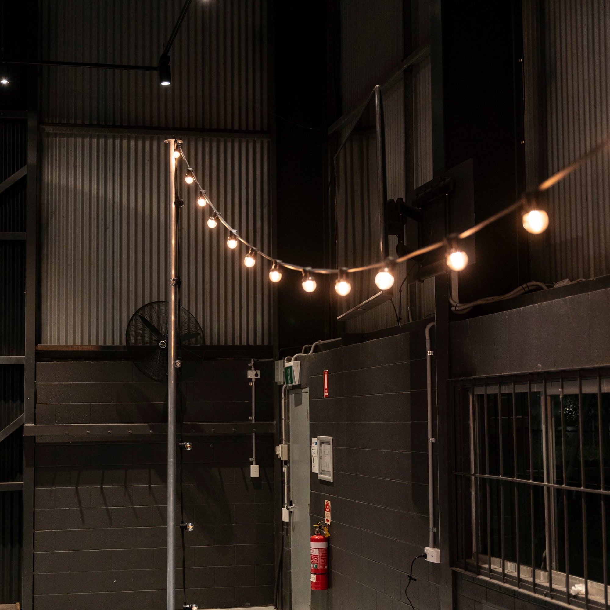 3.5m Festoon Pole and Stand - Festoon Lighting Hire Brisbane