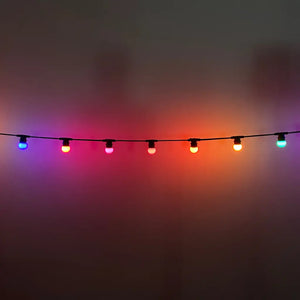 Rainbow G45 Festoon Lighting (0.5m Bulb Spacing) - Festoon Lighting Hire Brisbane