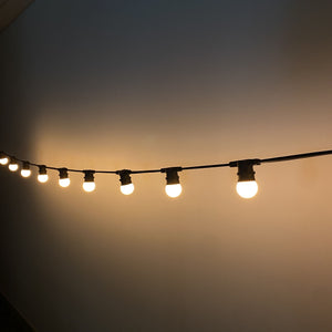 Milky Warm White Double Filament Festoon Lighting (0.5m Bulb Spacing) - Festoon Lighting Hire Brisbane