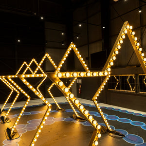 GIANT 3.5m Bulbed Star Arches (Set of 5) - Event Hire Brisbane