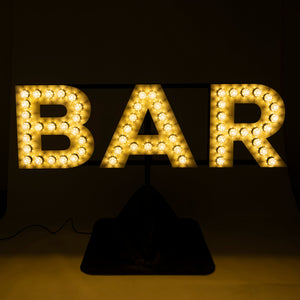 GIANT BAR Sign Double Bulbed - Event Sign Hire Brisbane