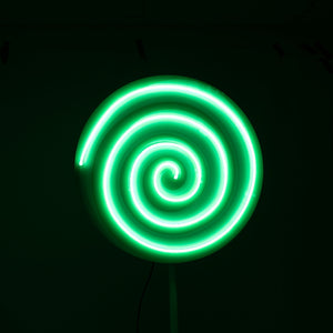 GIANT Green Lollipop Neon - Neon Sign Hire Brisbane