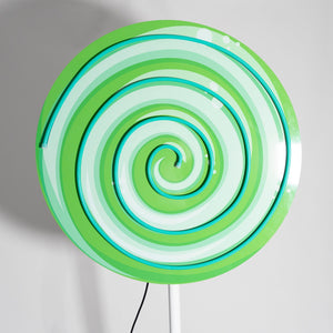 GIANT Green Lollipop Neon - Neon Sign Hire Brisbane