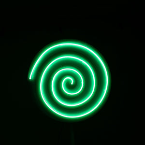 GIANT Green Lollipop Neon - Neon Sign Hire Brisbane