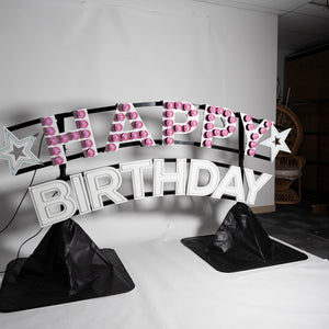 GIANT HAPPY BIRTHDAY Sign Combo - Event Hire Brisbane