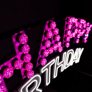 GIANT HAPPY BIRTHDAY Sign Combo - Event Hire Brisbane