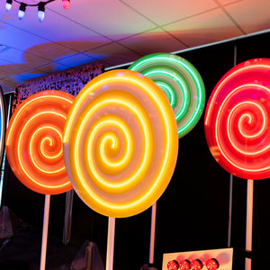 GIANT Lollipops (set of 5) Neon - Neon Sign Hire Brisbane