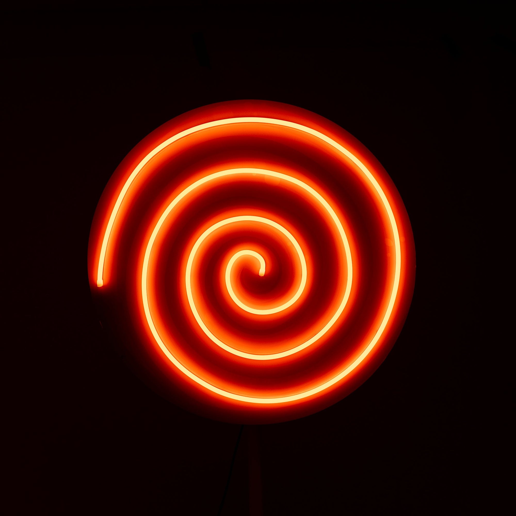 GIANT Orange Lollipop Neon - Neon Sign Hire Brisbane