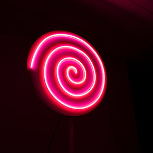 GIANT Pink Lollipop Neon - Neon Sign Hire Brisbane