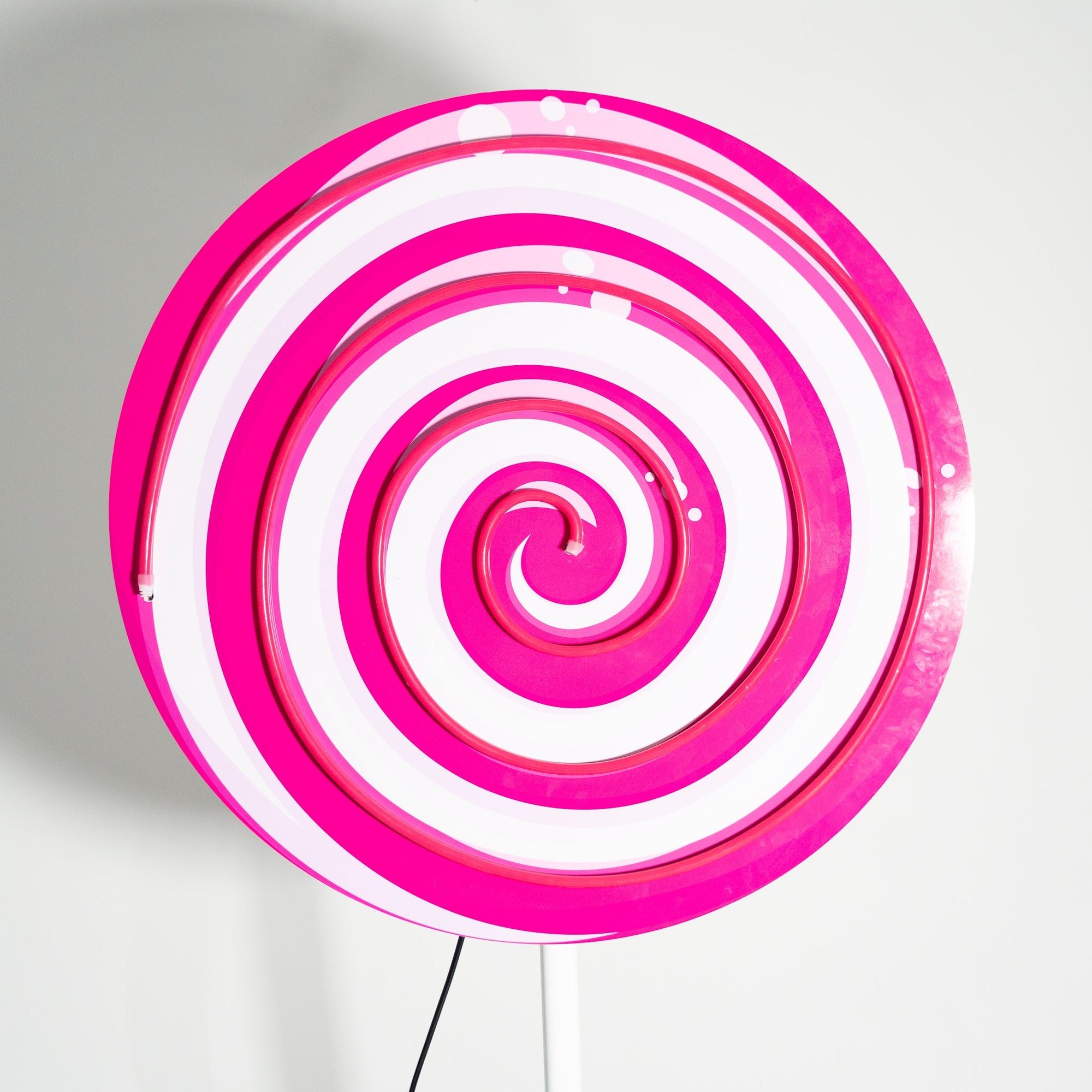 GIANT Pink Lollipop Neon - Neon Sign Hire Brisbane