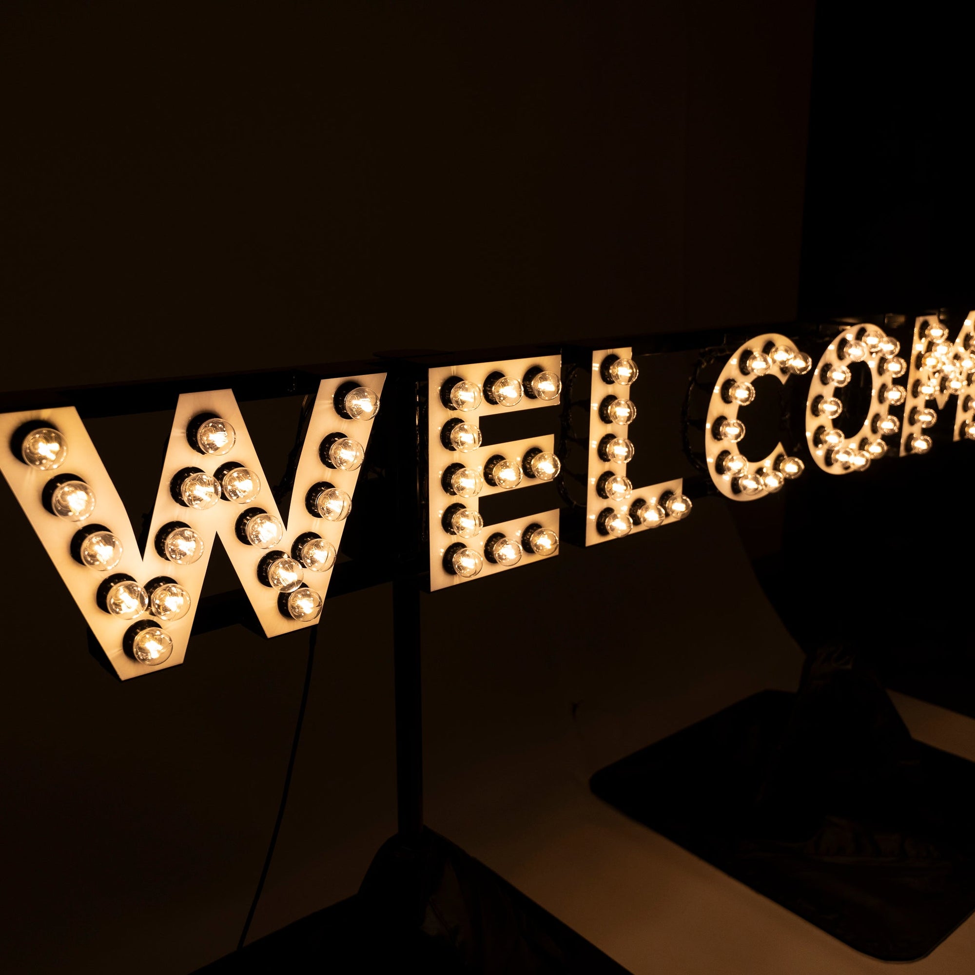 GIANT WELCOME Sign Bulbed - Event Hire Brisbane