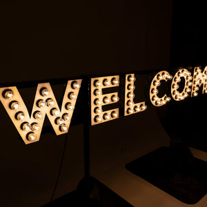 GIANT WELCOME Sign Bulbed - Event Hire Brisbane