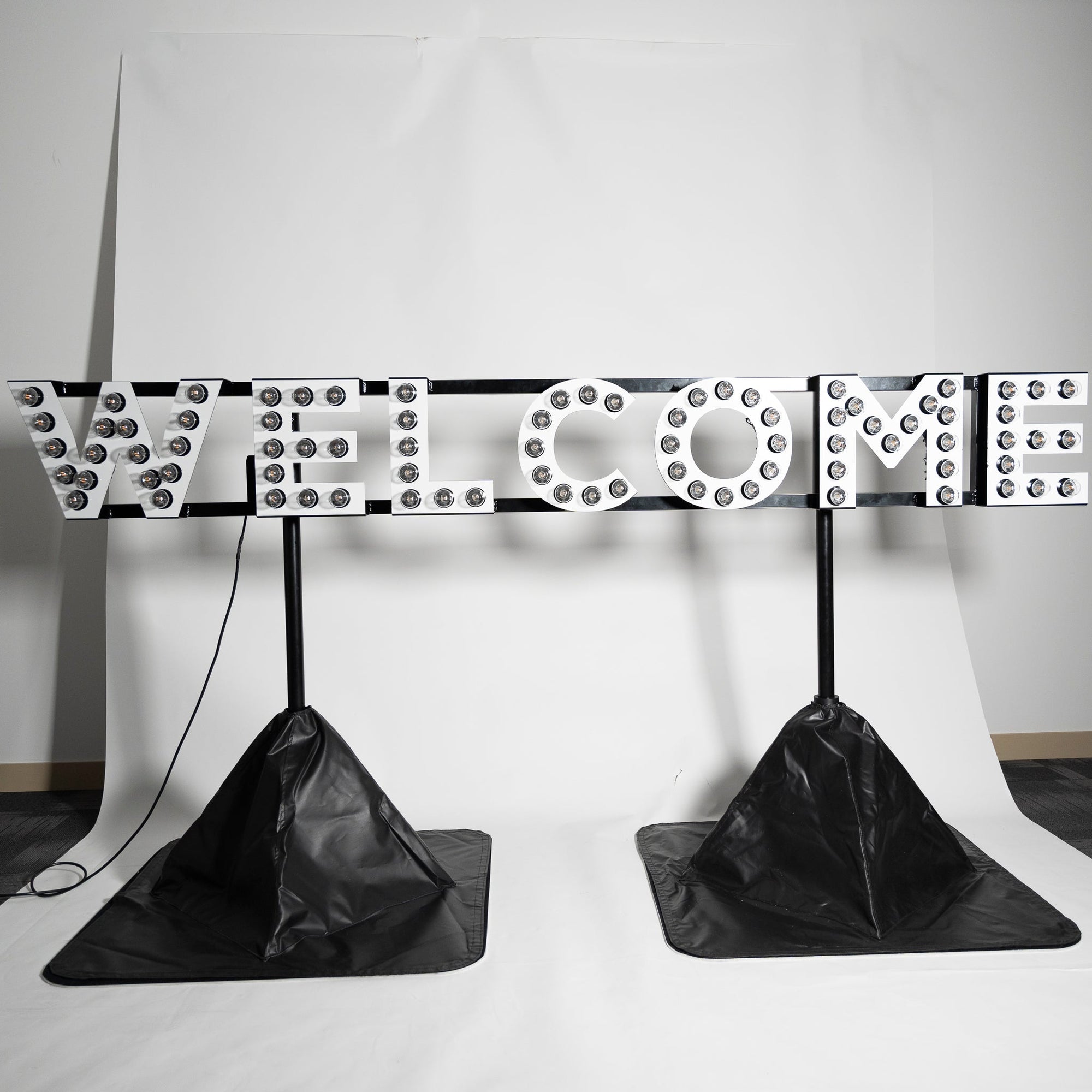 GIANT WELCOME Sign Bulbed - Event Hire Brisbane