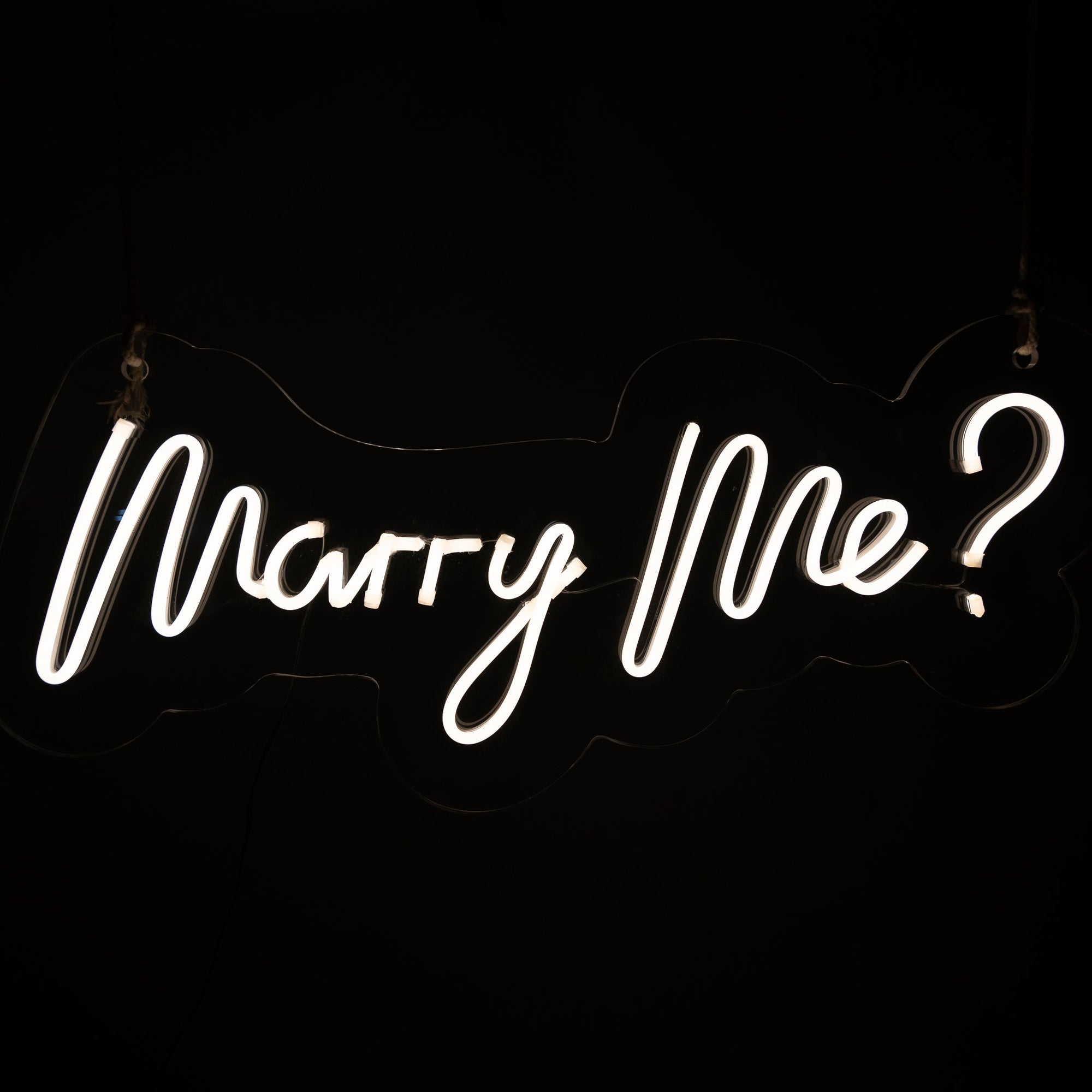 Marry Me? Neon Sign - Wedding Neon Sign Hire Brisbane