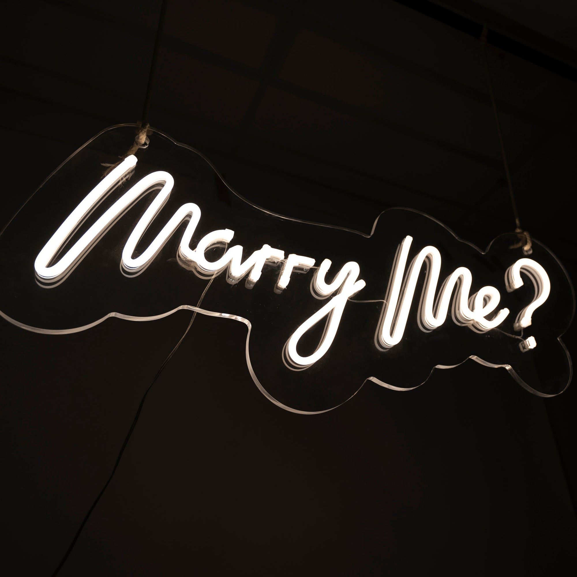 Marry Me? Neon Sign - Wedding Neon Sign Hire Brisbane