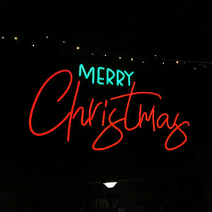 Merry Christmas - Birthday Neon Sign Hire Brisbane