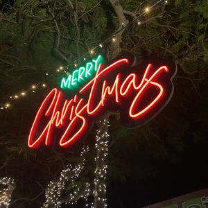 Merry Christmas - Birthday Neon Sign Hire Brisbane