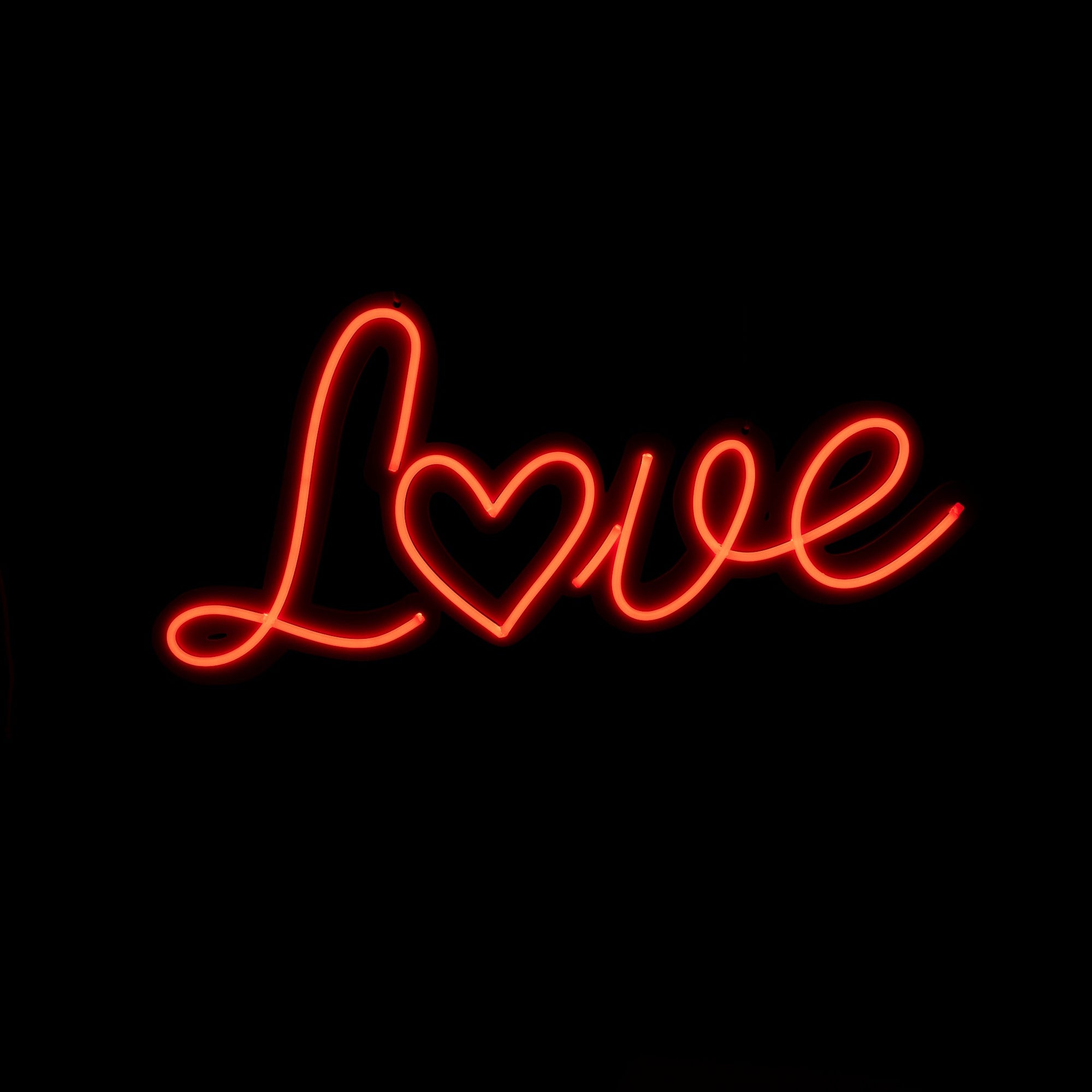 Red Neon Love Sign - Neon Sign Hire Brisbane