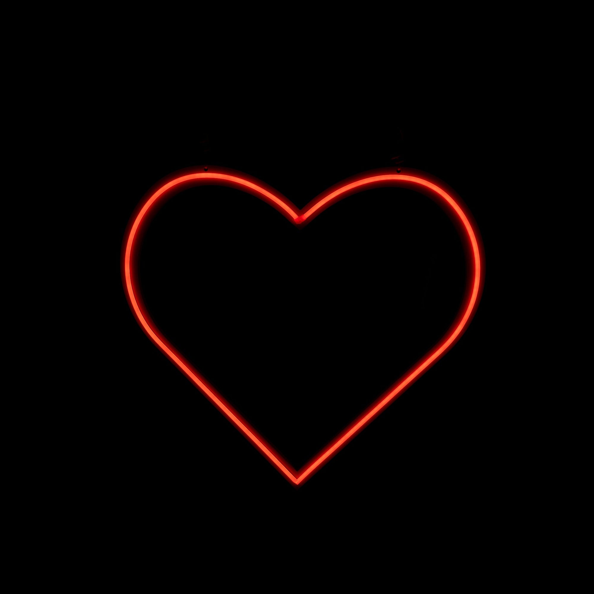 Skinny Heart Pixel Neon - Neon Sign Hire Brisbane