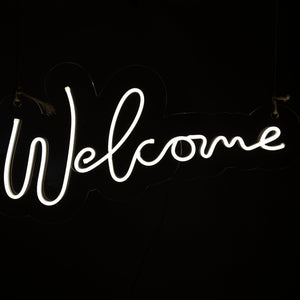 Welcome Neon Sign - Neon Sign Hire Brisbane